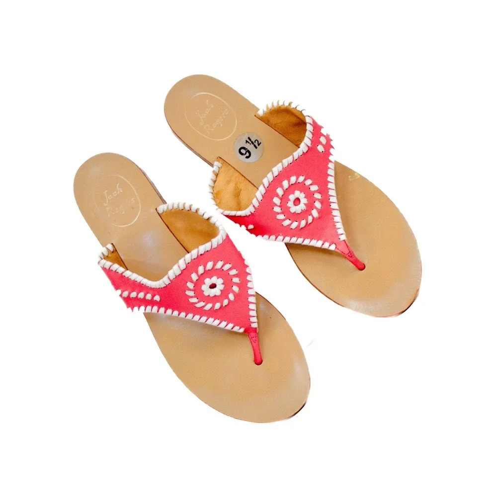 Jack Rodgers Leather Sandals Women's Size 9.5